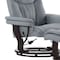 Flash Furniture Allie Recliner Chair with Ottoman Gray LeatherSoft Swivel Recliner Chair with Ottoman Footrest BT-7821-GY-GG - alternate 8